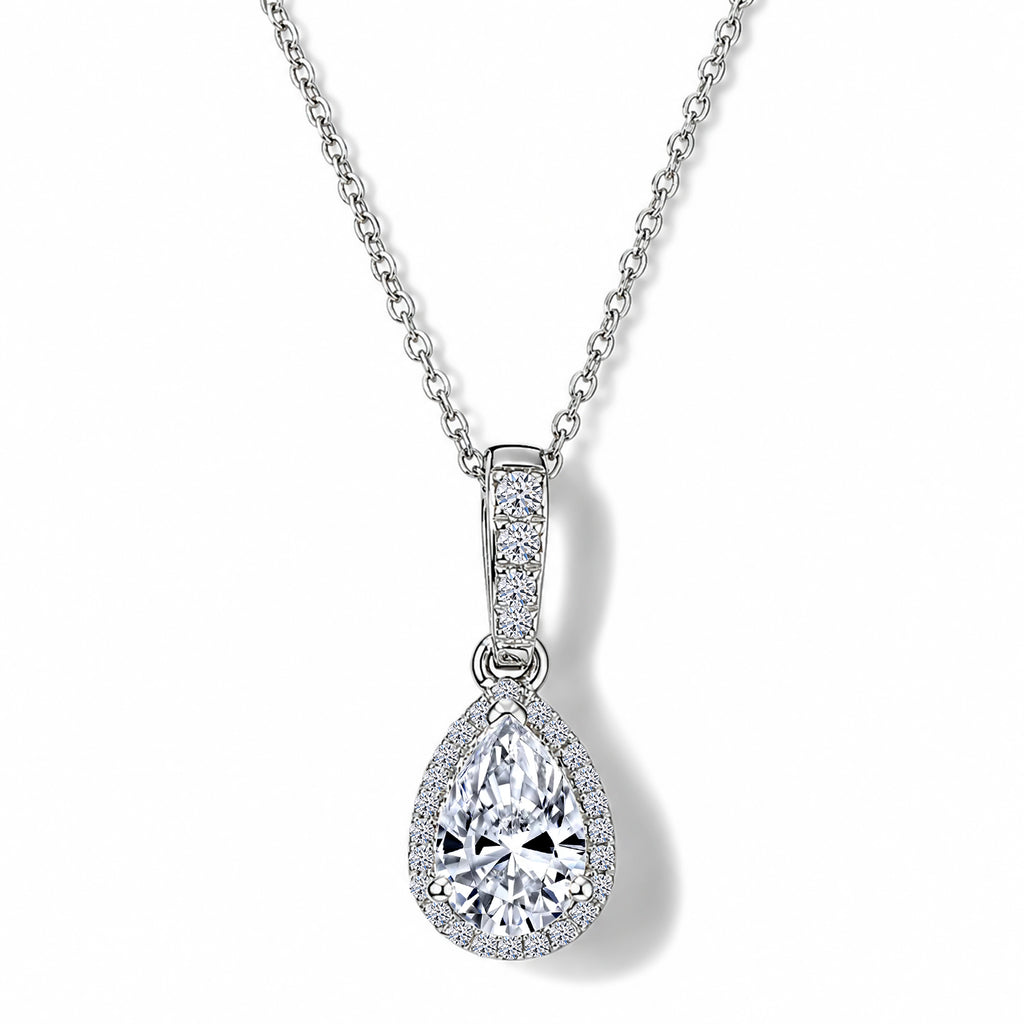 LUXURIANT DIAMOND - Lab Grown Diamant SI-GH Schmuckset ca. 50 cm 925 Silber Rhodiniert ca. 1,00 ct.