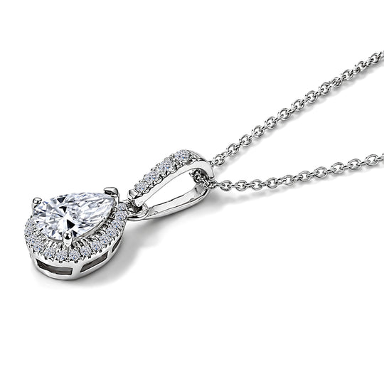 LUXURIANT DIAMOND - Lab Grown Diamant SI-GH Schmuckset ca. 50 cm 925 Silber Rhodiniert ca. 1.00 ct
