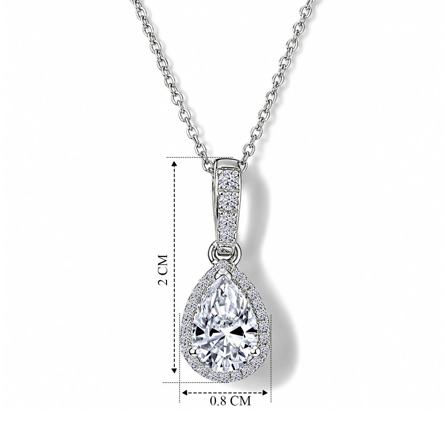 LUXURIANT DIAMOND - Lab Grown Diamant SI-GH Schmuckset ca. 50 cm 925 Silber Rhodiniert ca. 1.00 ct