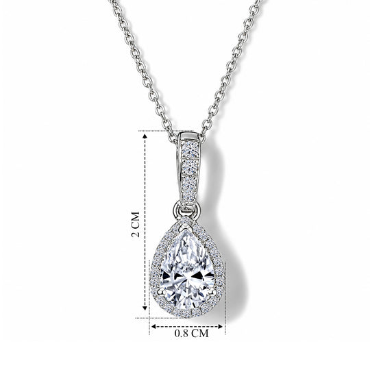 LUXURIANT DIAMOND - Lab Grown Diamant SI-GH Schmuckset ca. 50 cm 925 Silber Rhodiniert ca. 1.00 ct