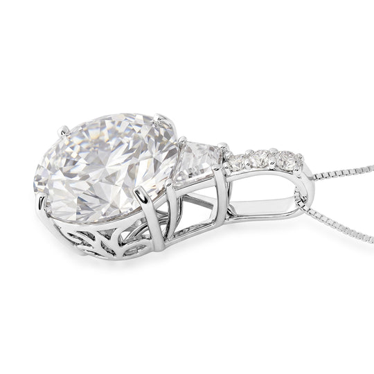 D'Joy Moissanit Schmuckset ca. 45 cm 925 Silber Rhodiniert ca. 11.01 ct