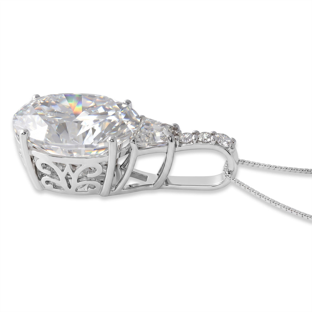 D'Joy Moissanit Schmuckset ca. 45 cm 925 Silber Rhodiniert ca. 10.69 ct