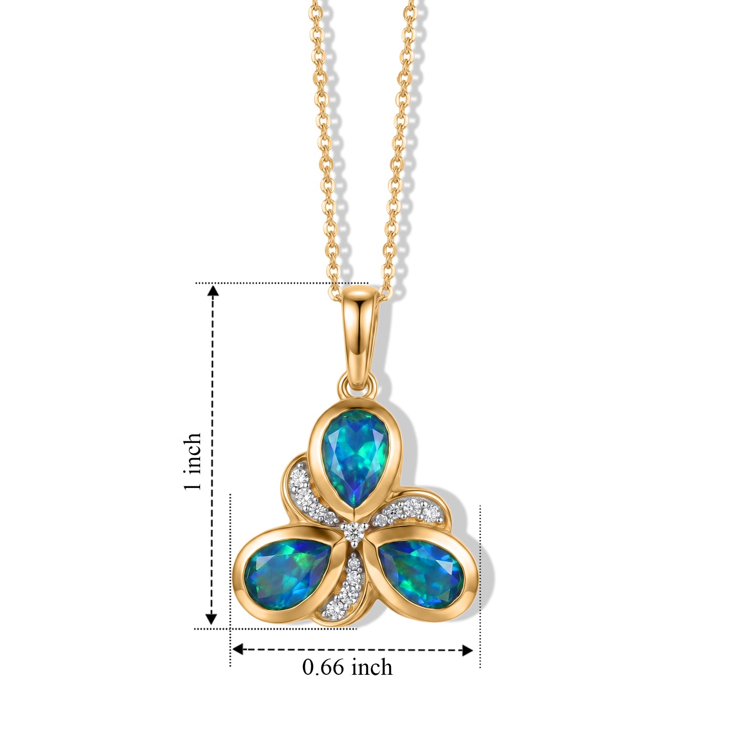 D'Joy Pfau Quarz Triplette, Weißer Zirkon Schmuckset ca. 50 cm 925 Silber 750 Vergoldet ca. 2.66 ct