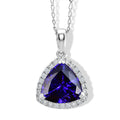 Rhapsody AAAA Tansanit, Weißer Diamant Schmuckset ca. 50 cm ca. 4,04 ct.