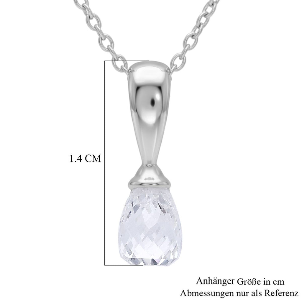 LUXURIANT DIAMOND - Lab Grown Diamant VS-EF Schmuckset ca. 50 cm 925 Silber Rhodiniert ca. 1,06 ct.