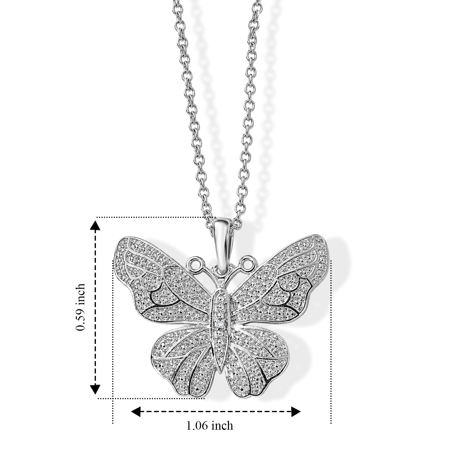 EVER TRUE Weißer Diamant Schmuckset ca. 50 cm ca. 0,01 ct.