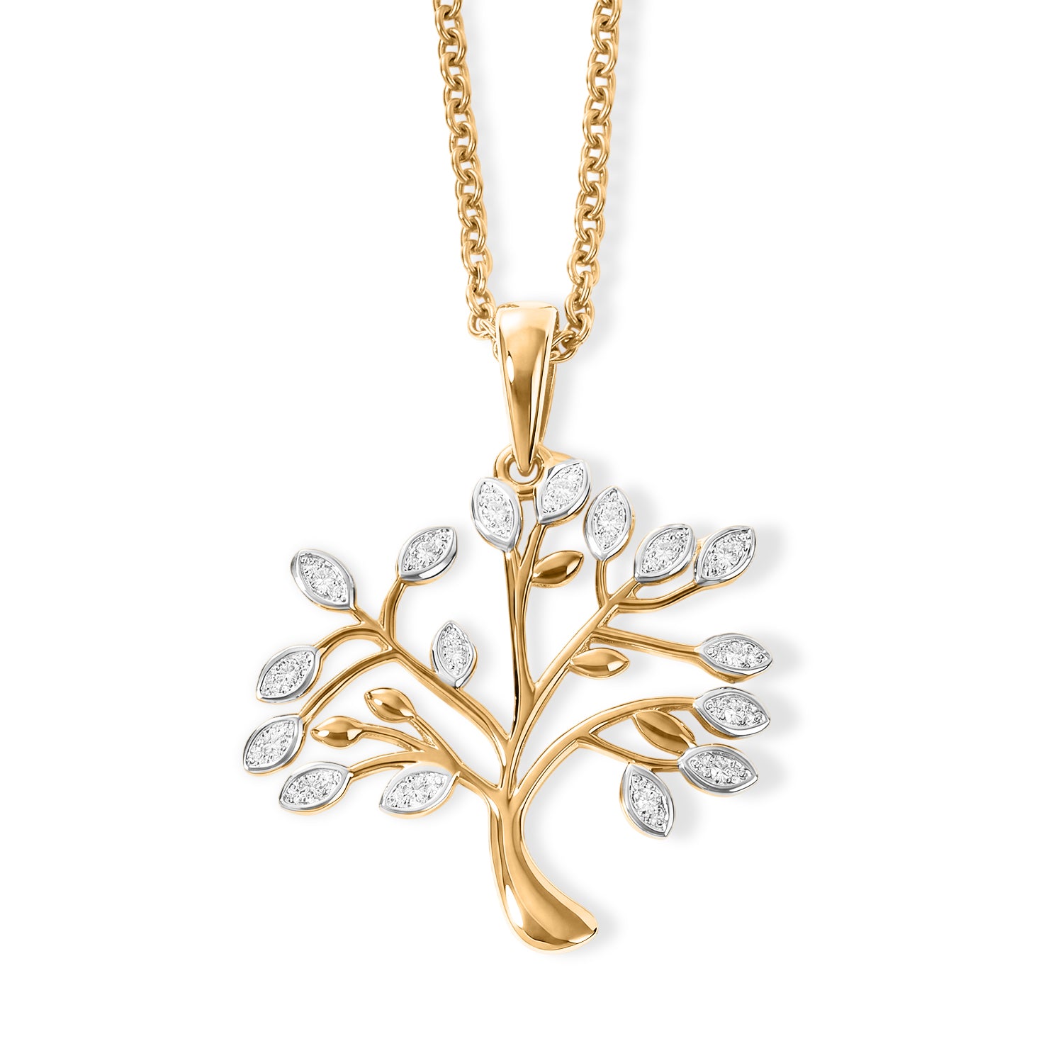 EVER TRUE Weißer Diamant Schmuckset ca. 50 cm ca. 0,05 ct.
