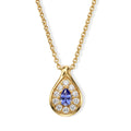 EVER TRUE AA Tansanit, Weißer Zirkon Schmuckset ca. 50 cm ca. 1.09 ct