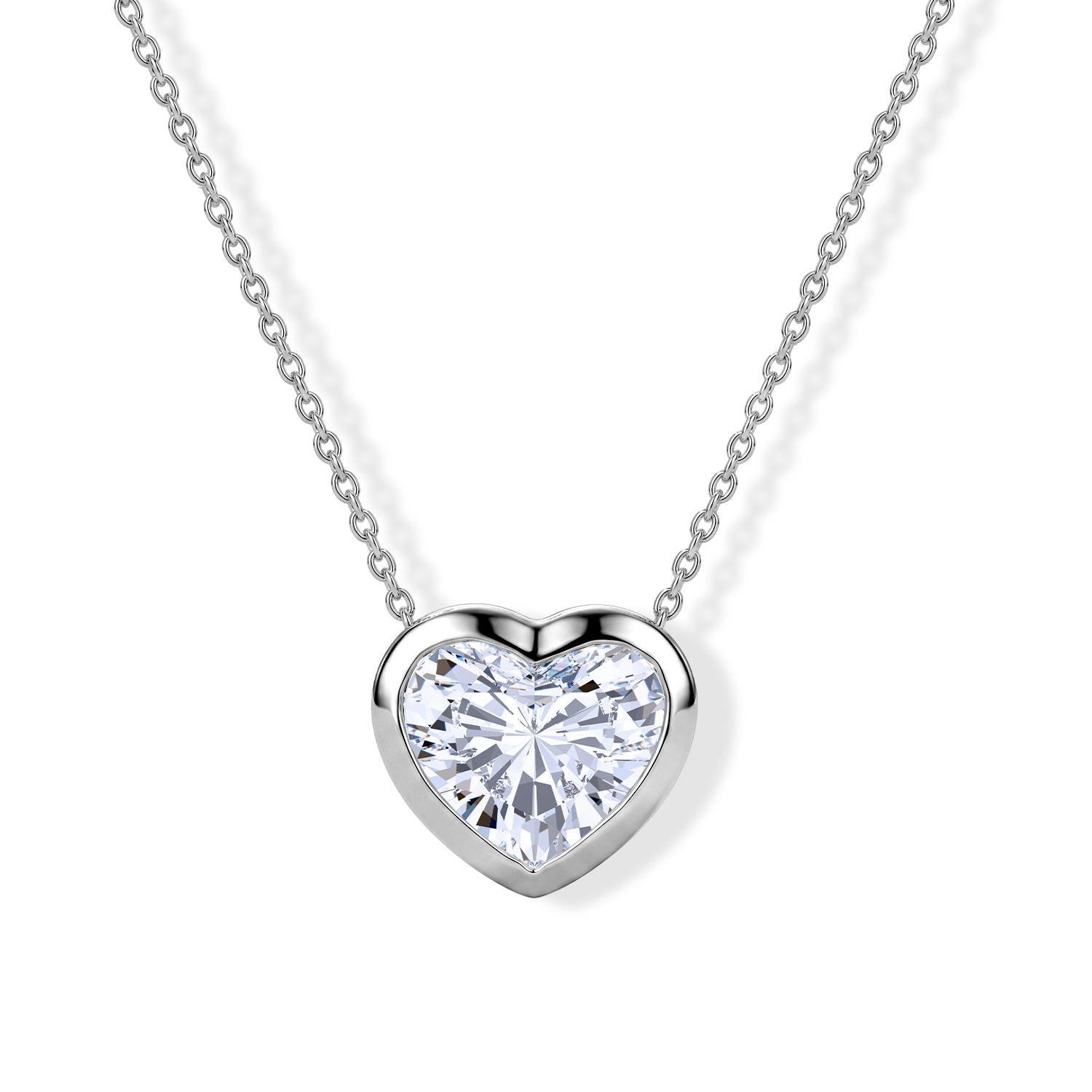 LUXURIANT DIAMOND - Lab Grown Diamant IGI zertifiziert VS-EF Schmuckset ca. 50 cm 925 Silber Rhodiniert ca. 3,08 ct.