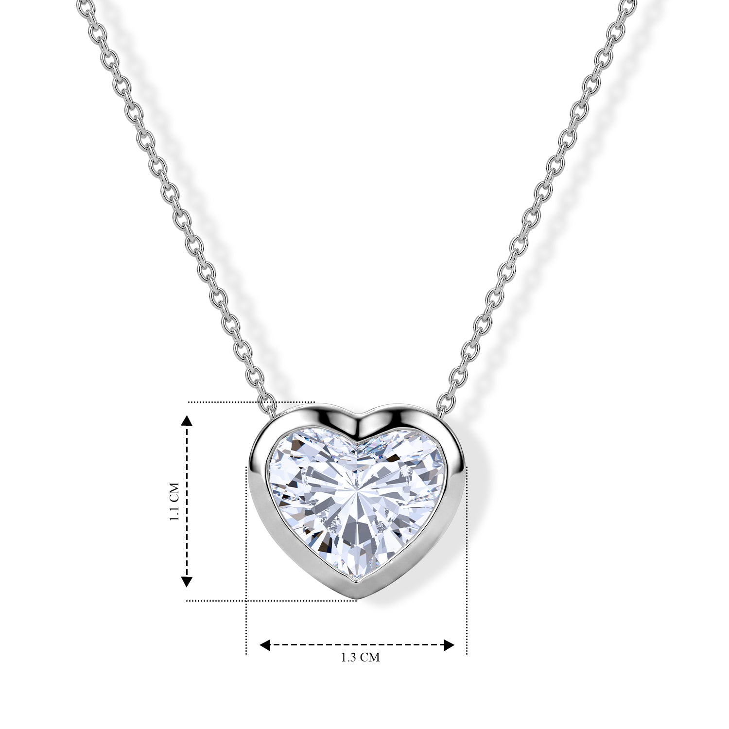 LUXURIANT DIAMOND - Lab Grown Diamant IGI zertifiziert VS-EF Schmuckset ca. 50 cm 925 Silber Rhodiniert ca. 3,08 ct.