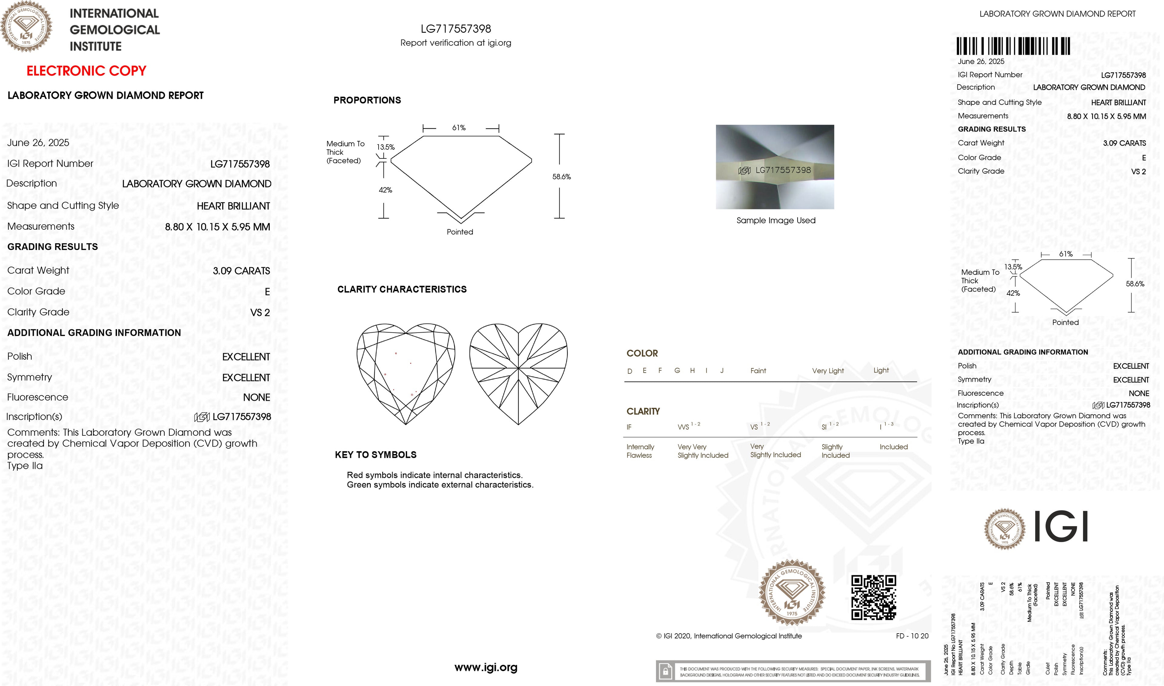LUXURIANT DIAMOND - Lab Grown Diamant IGI zertifiziert VS-EF Schmuckset ca. 50 cm 925 Silber Rhodiniert ca. 3,08 ct.