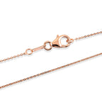 D'Joy AA Rosa Morganit, Moissanit Schmuckset ca. 45 cm 925 Silber 750 Roségold vermeil ca. 1,17 ct.