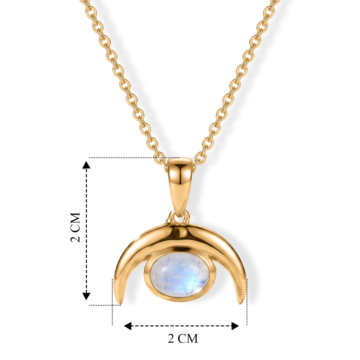 EVER TRUE Regenbogen Mondstein Schmuckset ca. 50 cm ca. 1,42 ct.