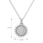 LUXURIANT DIAMOND - Lab Grown Diamant SGL zertifiziert SI-GH Schmuckset ca. 50 cm 925 Silber Rhodiniert ca. 0,53 ct.