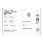 LUXURIANT DIAMOND - Lab Grown Diamant SGL zertifiziert SI-GH Schmuckset ca. 50 cm 925 Silber Rhodiniert ca. 0,53 ct.