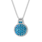 D'Joy Neon Apatit Schmuckset ca. 50 cm 925 Silber Rhodiniert ca. 2,13 ct.