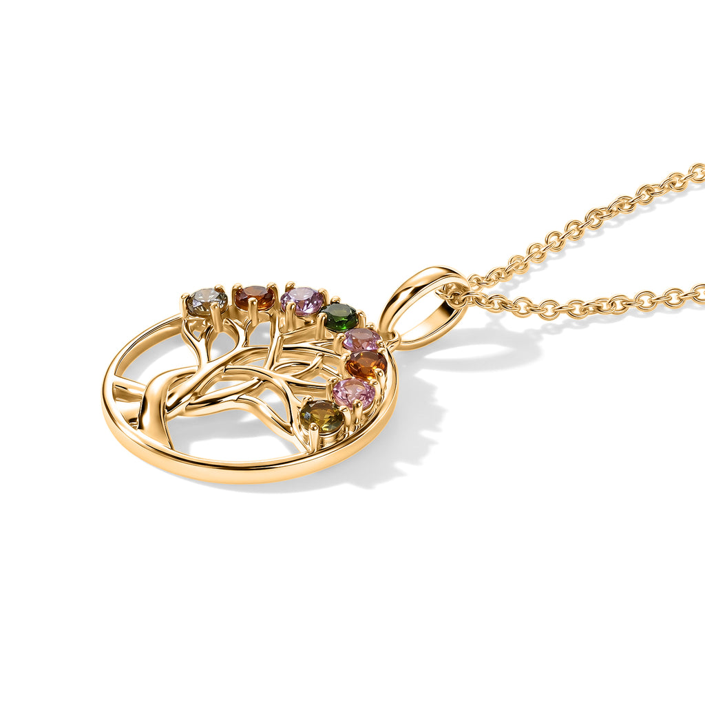 EVER TRUE AA Mehrfarbig-Turmalin Schmuckset ca. 50 cm ca. 0,92 ct.