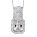 D'Joy Moissanit Anhänger mit Kette, ca. 45 cm 925 Silber Rhodiniert ca. 4,29 ct.