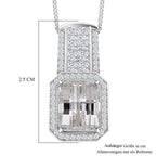 D'Joy Moissanit Anhänger mit Kette, ca. 45 cm 925 Silber Rhodiniert ca. 4,29 ct.
