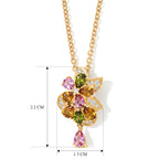 EVER TRUE AA Mehrfarbig-Turmalin Schmuckset ca. 50 cm ca. 1.57 ct