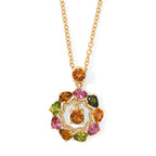 EVER TRUE AA Mehrfarbig-Turmalin Schmuckset ca. 50 cm ca. 2,01 ct.