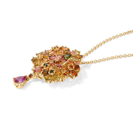 EVER TRUE AA Mehrfarbig-Turmalin Schmuckset ca. 50 cm ca. 6,36 ct.