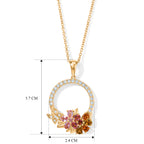 EVER TRUE AA Mehrfarbig-Turmalin Schmuckset ca. 50 cm ca. 2.05 ct