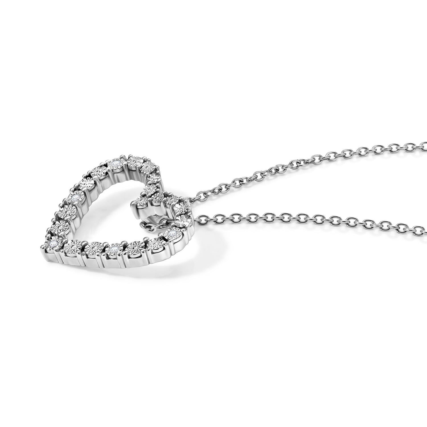 EVER TRUE Weißer Diamant Schmuckset ca. 50 cm ca. 0,05 ct.