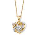 D'Joy Moissanit Schmuckset ca. 50 cm 925 Silber Gold ca. 0,62 ct.