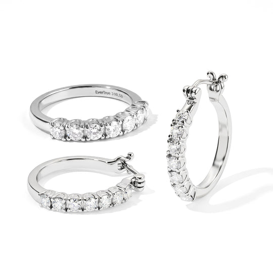 EVER TRUE Moissanit Schmuckset  (Größe 19) ca. 2,31 ct.