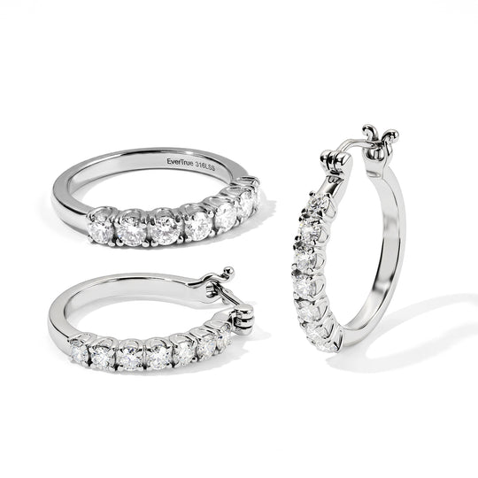 EVER TRUE Moissanit Schmuckset  (Größe 19) ca. 2,31 ct.