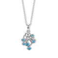 D'Joy Neon Apatit Schmuckset ca. 50 cm 925 Silber Platiniert ca. 0,37 ct.