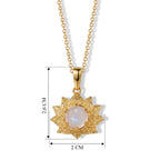 EVER TRUE Regenbogen Mondstein Schmuckset ca. 50 cm ca. 2,22 ct.
