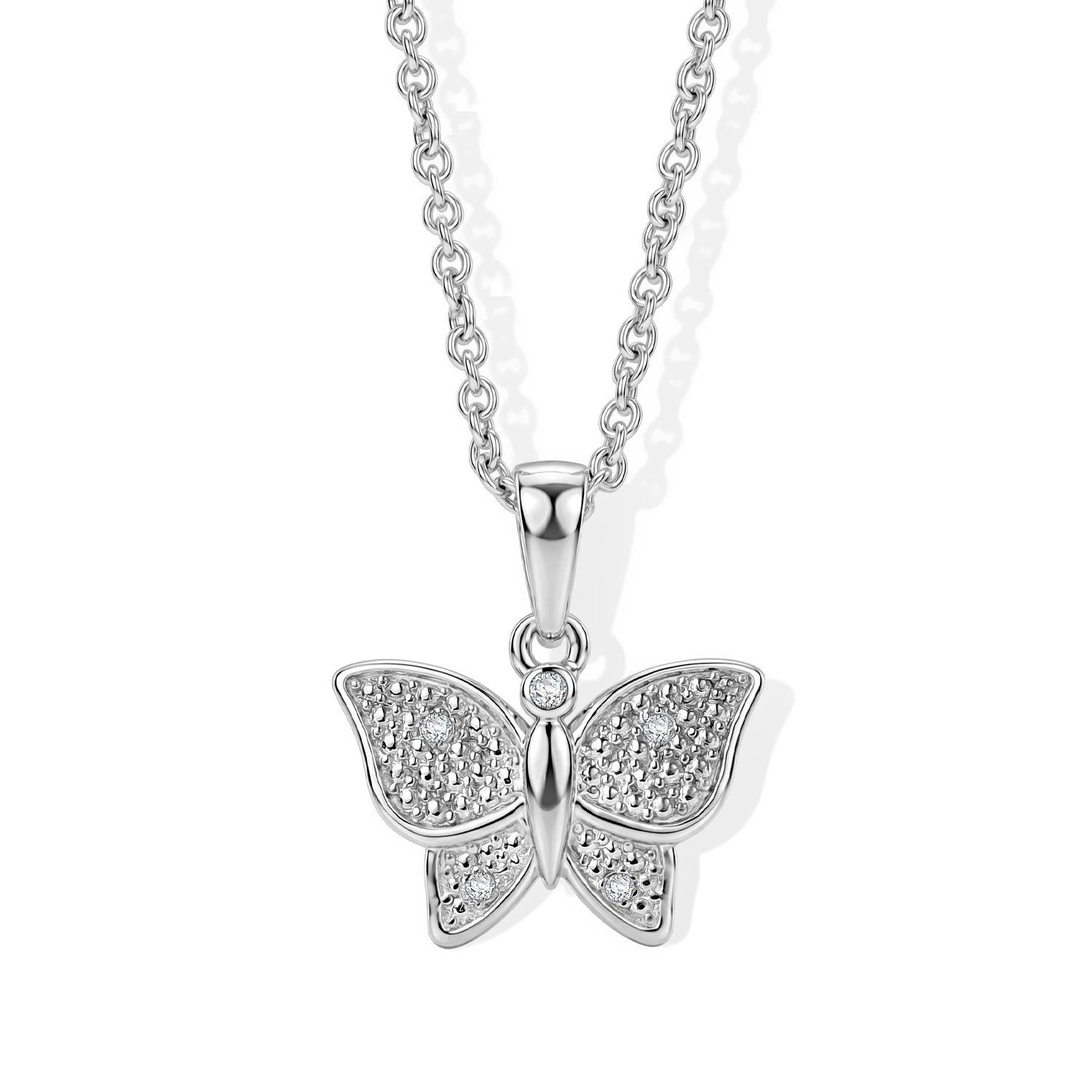 EVER TRUE Weißer Diamant Schmuckset ca. 50 cm ca. 0,03 ct.