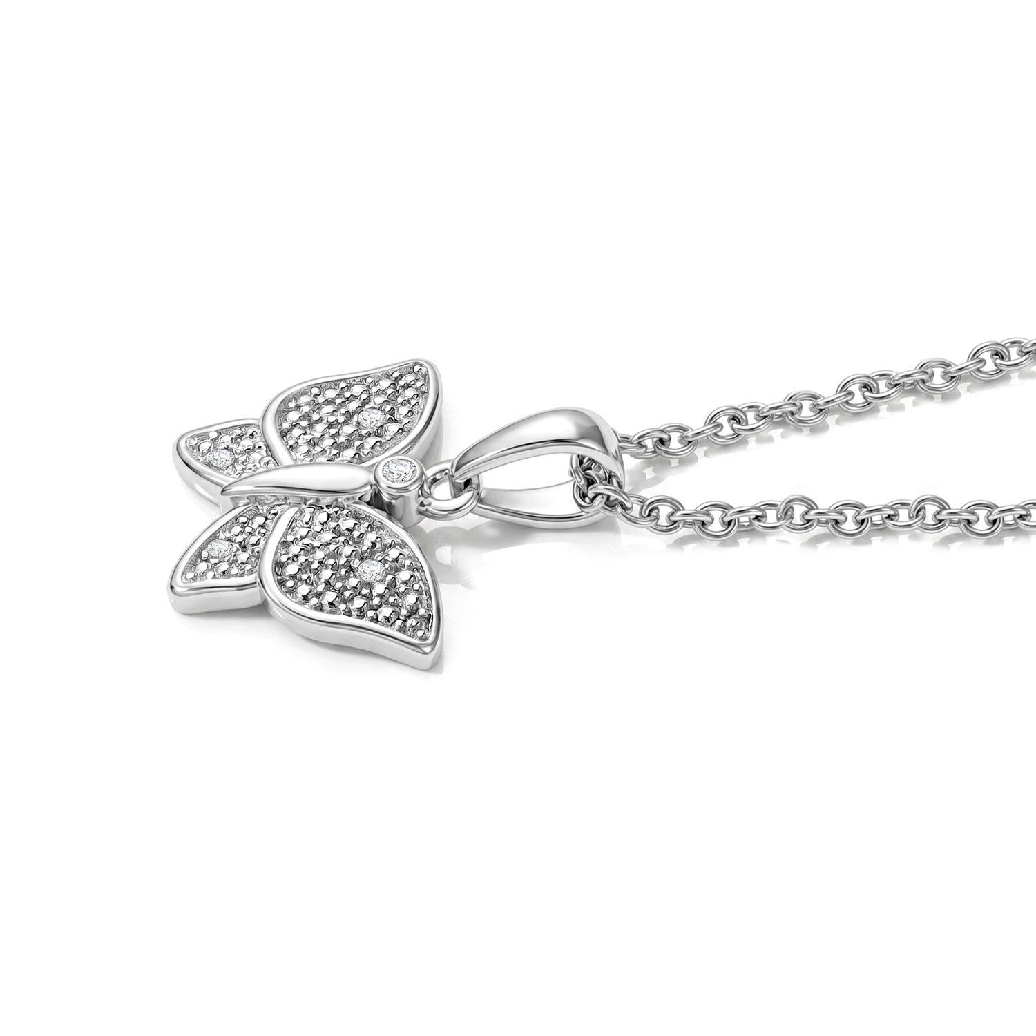 EVER TRUE Weißer Diamant Schmuckset ca. 50 cm ca. 0,03 ct.