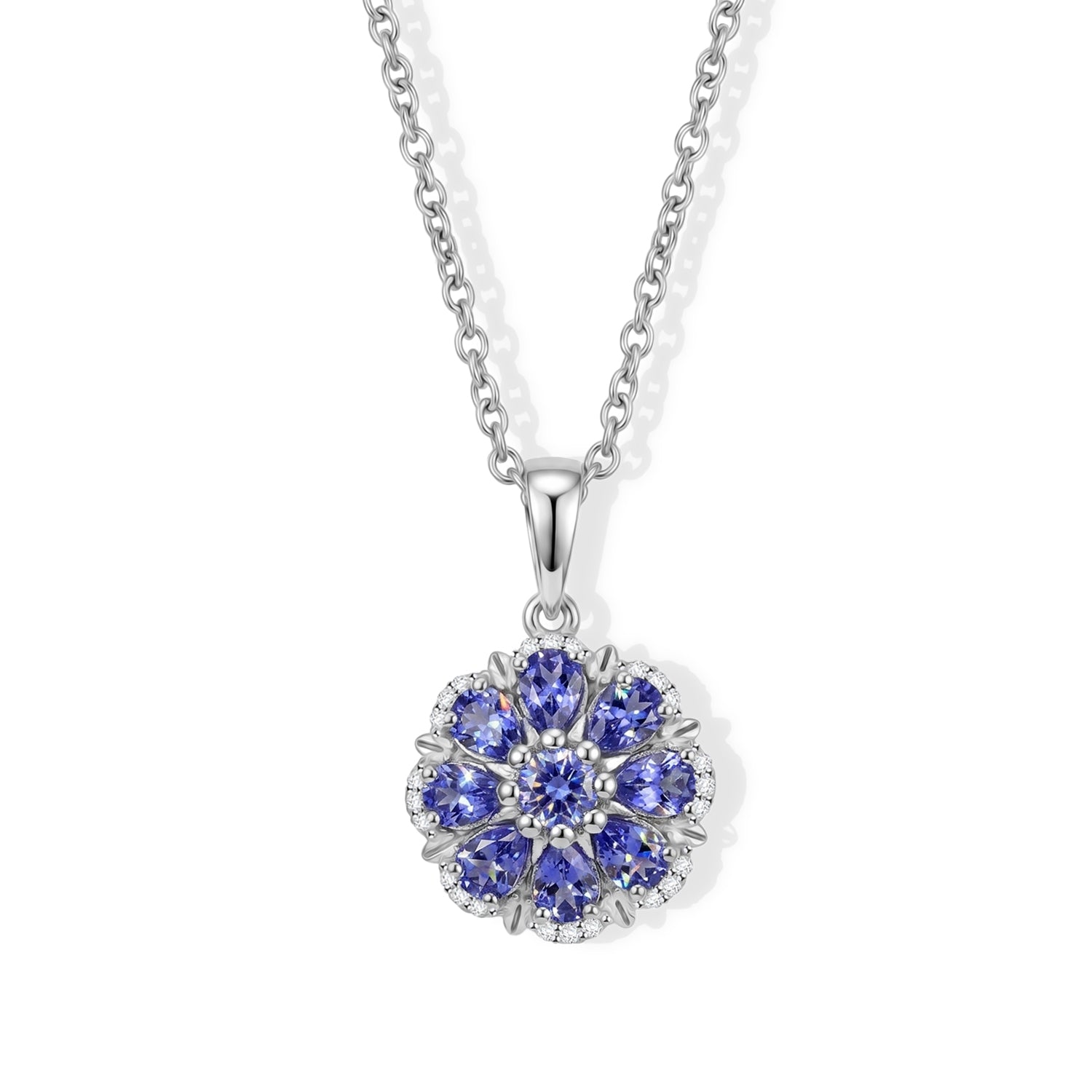 EVER TRUE Tansanit Schmuckset ca. 50 cm ca. 1,77 ct.