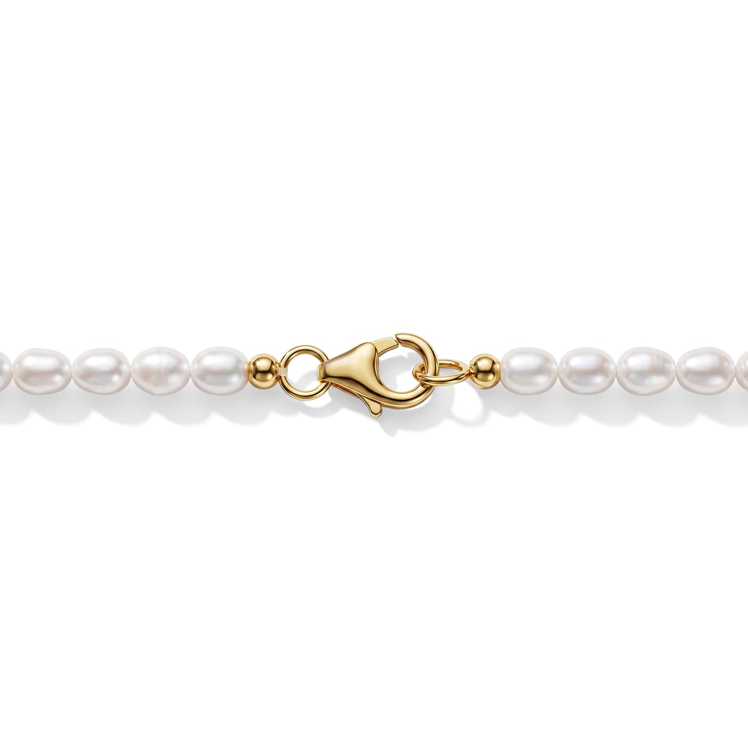 D'Joy Rubin Feuer Triplett Quarz, Zirkon und Perle Anhänger mit 50cm Kette, 925 Silber 750 Gelbgold Vermeil