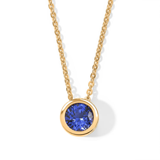 D'Joy Sehr Seltener Tansanit Schmuckset ca. 50 cm 925 Silber Rhodiniert ca. 0.51 ct