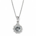 D'Joy AA Aquamarin, Moissanit Schmuckset ca. 45 cm 925 Silber Rhodiniert ca. 1,45 ct.