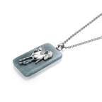 D'Joy Olmek Jadeit Schmuckset ca. 45 cm 925 Silber Rhodiniert ca. 24,00 ct.