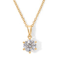D'Joy Moissanit Schmuckset ca. 50 cm 925 Silber 750 Vergoldet und Edelstahl 750 Vergoldet ca. 1,87 ct.