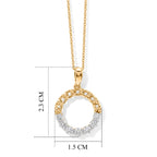 LUXURIANT DIAMOND - Lab Grown Diamant SI-GH Schmuckset ca. 50 cm 925 Silber 750 Gelbgold vermeil ca. 0,55 ct.