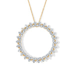 LUXURIANT DIAMOND - Lab Grown Diamant SI-GH Schmuckset ca. 50 cm 925 Silber 750 Gelbgold vermeil ca. 1,04 ct.