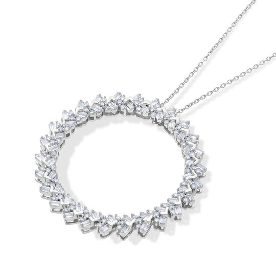 LUXURIANT DIAMOND - Lab Grown Diamant SI-GH Schmuckset ca. 50 cm 925 Silber Rhodiniert ca. 1.00 ct