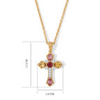 EVER TRUE AA Mehrfarbig-Turmalin Schmuckset ca. 50 cm ca. 1,46 ct.