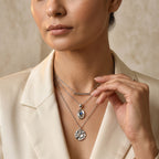 EVER TRUE AAA Labradorit Schmuckset ca. 50 cm ca. 1,52 ct.