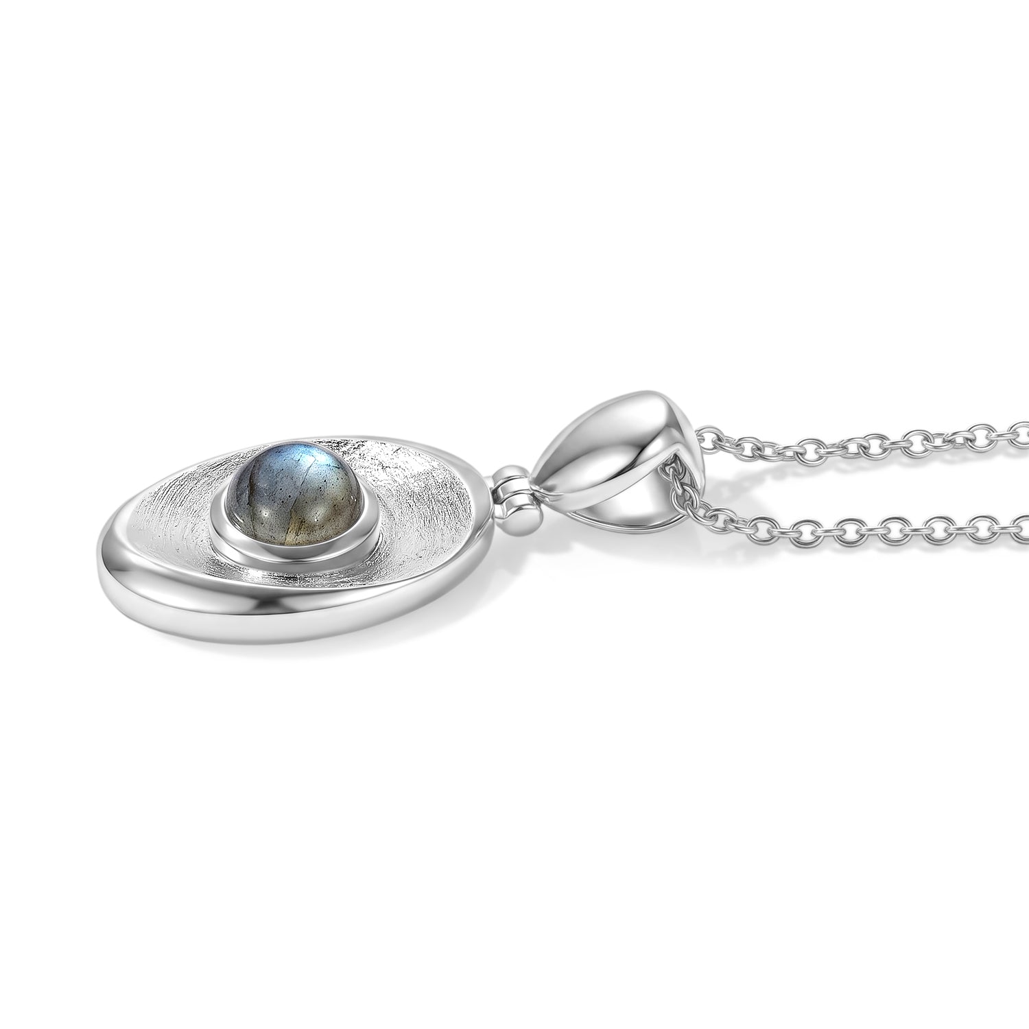 EVER TRUE AAA Labradorit Anhänger mit Kette, ca. 50 cm ca. 1.52 ct