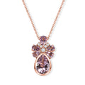 EVER TRUE Rose De France Amethyst Schmuckset ca. 50 cm ca. 6,84 ct.