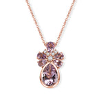 EVER TRUE Rose De France Amethyst Schmuckset ca. 50 cm ca. 6,84 ct.