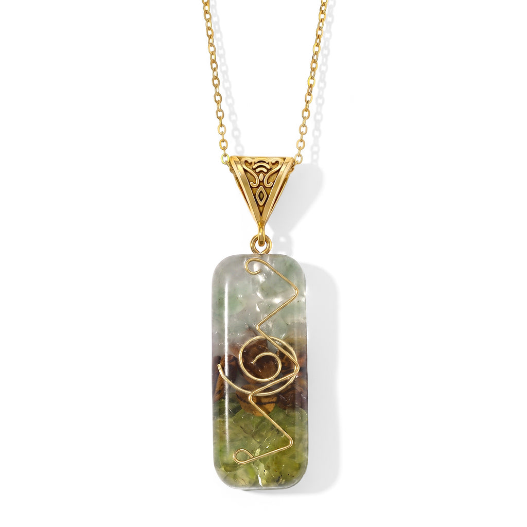Mehrfarbiger Peridot Edelsteine Schmuckset 316L Edelstahl Antikes Gold und Legierung Antikes Gold ca. 20.00 ct
